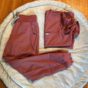 Figs Scrub Set-Mauve